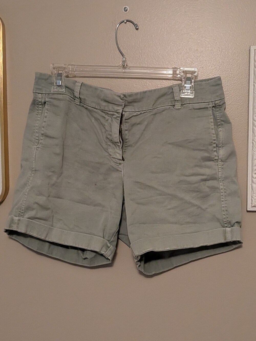 Women’s Light Olive J. Crew Shorts